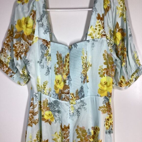Favorite Daughter Marigold Bloom Floral Print Side Slit Maxi Dress Women’s Size - Picture 13 of 17